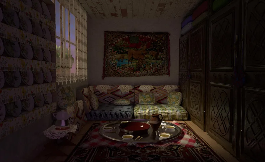 Traditional Turkish home interior